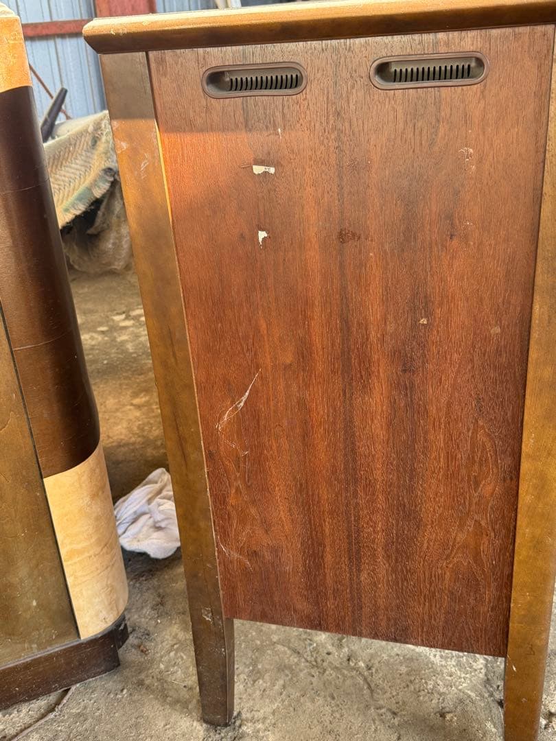 National テレビ　木製枠　昭和レトロ