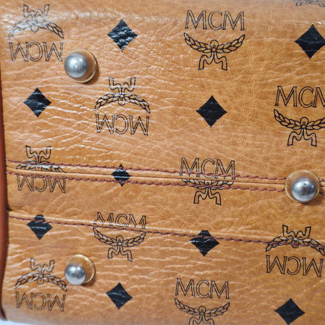 エムシーエム　MCM　ミニボストンバッグ　ハンドバッグ　ヴィセトス柄　鑑定書付き