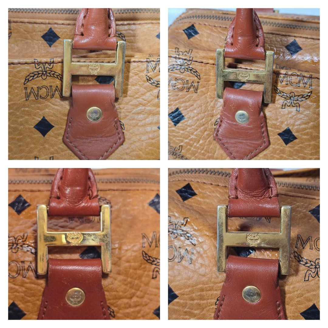 エムシーエム　MCM　ミニボストンバッグ　ハンドバッグ　ヴィセトス柄　鑑定書付き