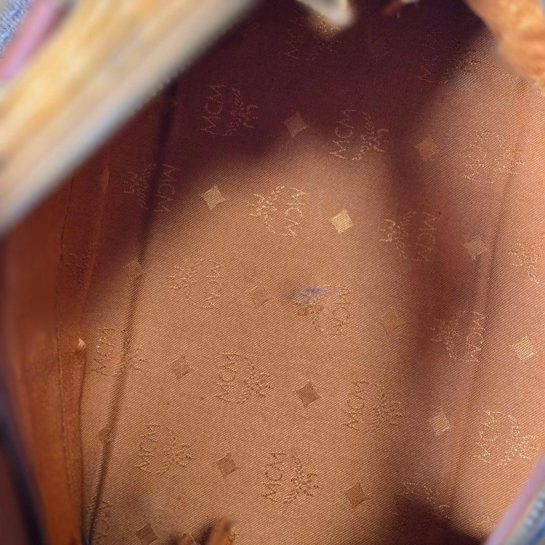 エムシーエム　MCM　ミニボストンバッグ　ハンドバッグ　ヴィセトス柄　鑑定書付き