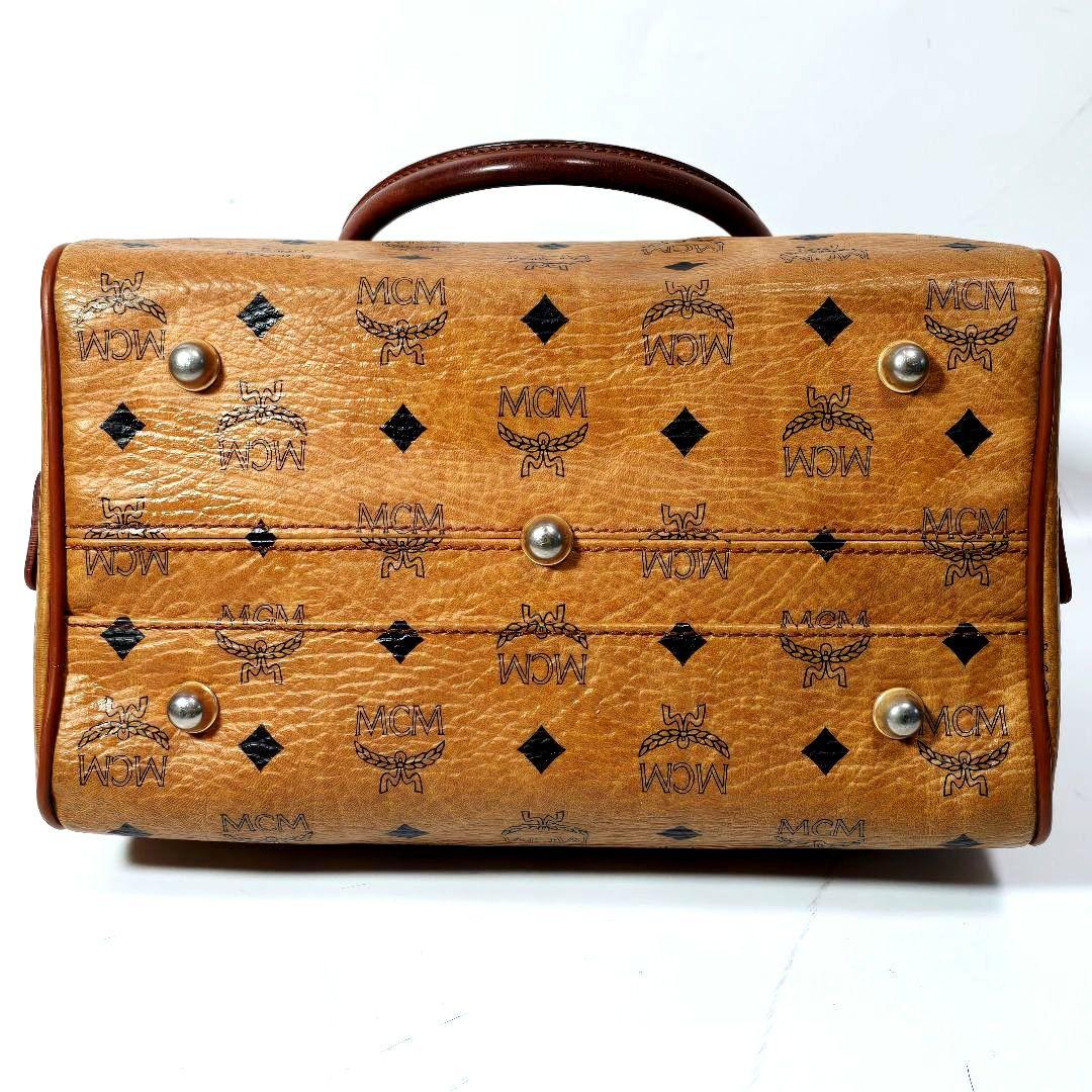 エムシーエム　MCM　ミニボストンバッグ　ハンドバッグ　ヴィセトス柄　鑑定書付き
