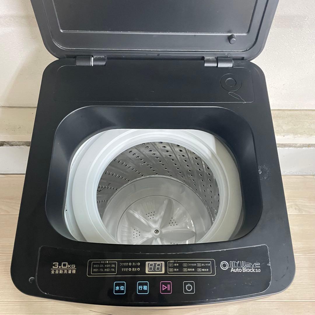 ◆ 送料込み AutoBlack 3.0 全自動洗濯機 3.0Kg 2023年製