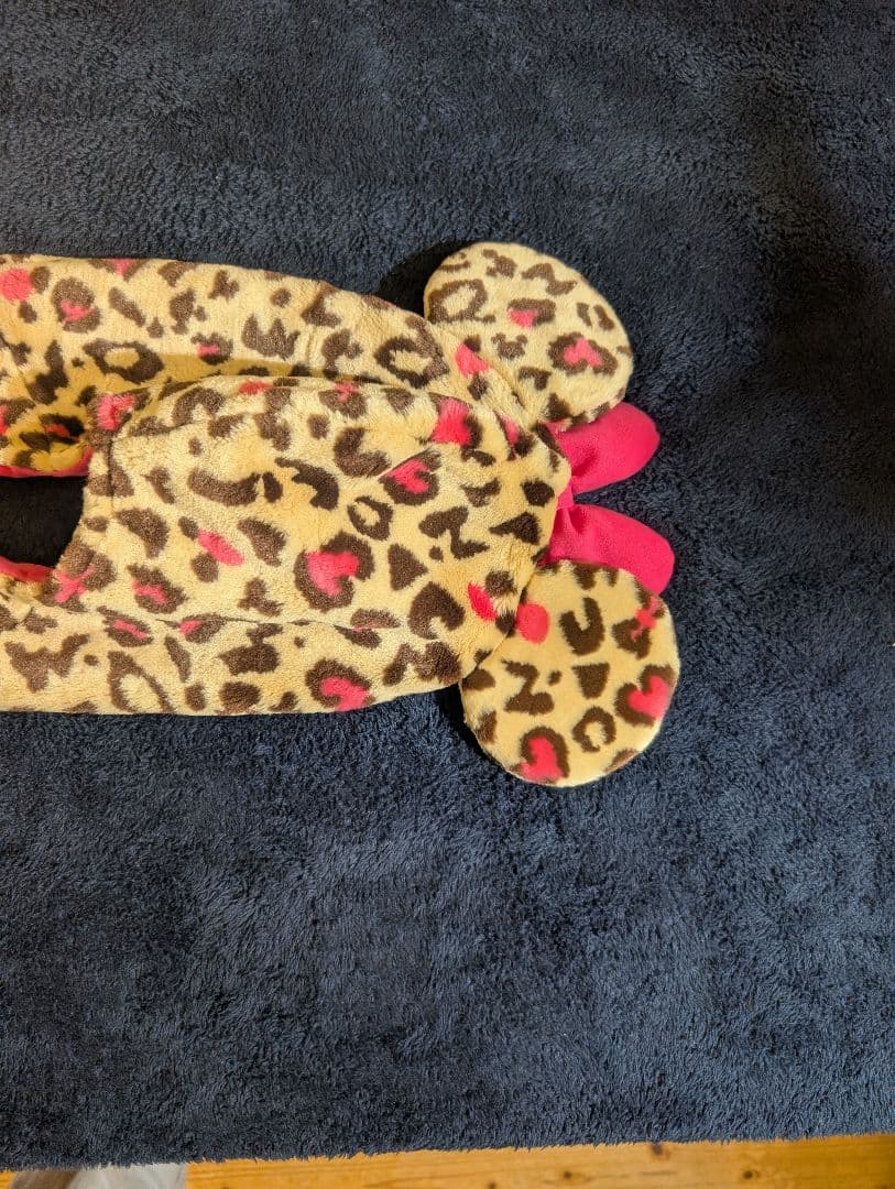葵　ディズニー　ミニー　マフラーキャップ　ファンキャップ　ヒョウ柄