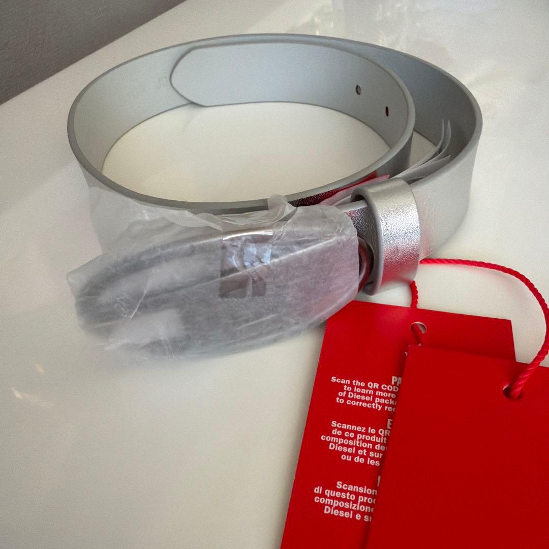 Diesel ベルト シルバー