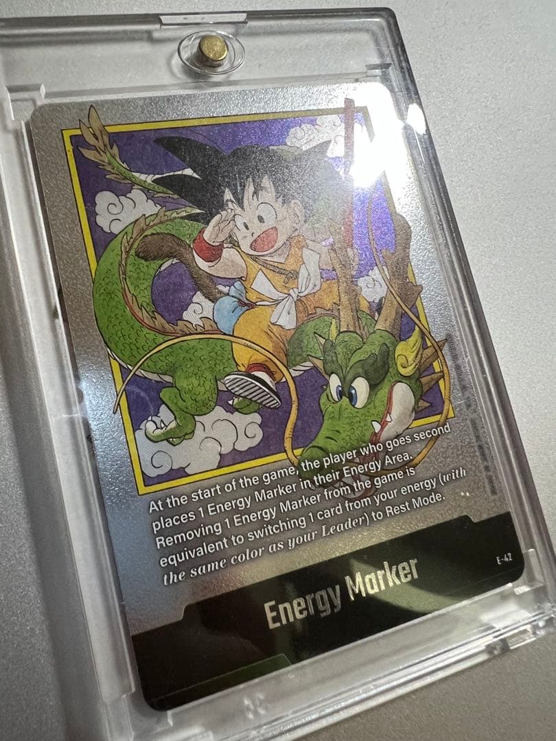ドラゴンボール　フュージョンワールド　エナジーマーカー　E-42 銀シルバー英語