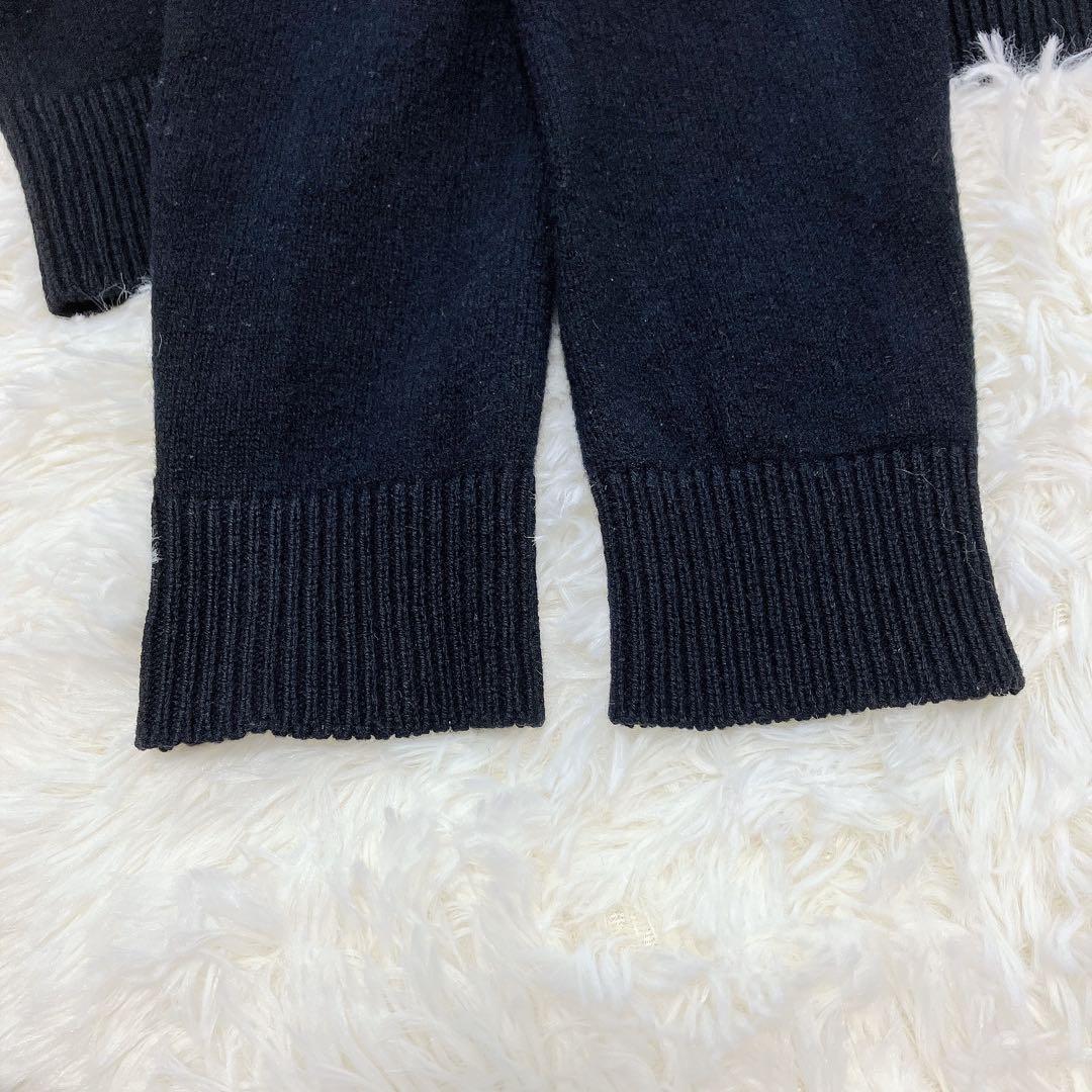 メゾンキツネ 22FW ベイビーフォックス パッチ レディース ニット ブラック