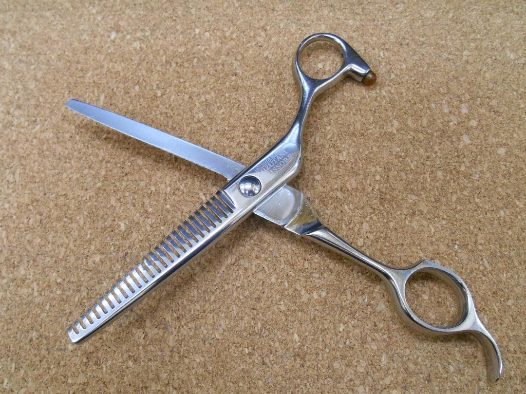 シザー　セニングシザー　MIZUTANI　BLACK SMITH　逆刃　特殊溝