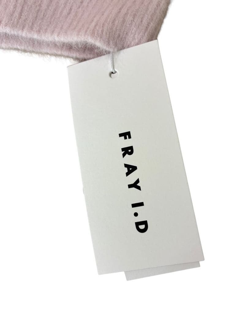 新品タグ付✨完売品 FRAY I.D フォックスカシミアオフショルニット ピンク
