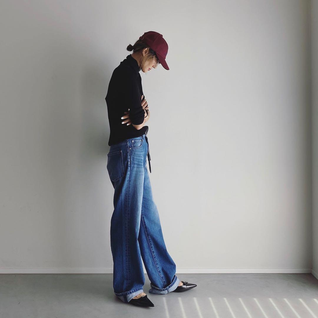 【新品タグ付】woadblue×坪田あさみ SALUU デニムパンツ24