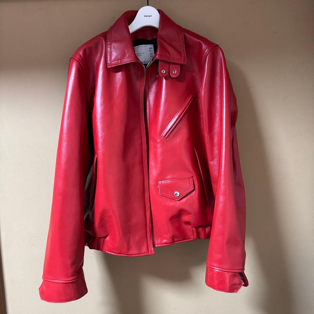 sacai 25ss レザージャケット