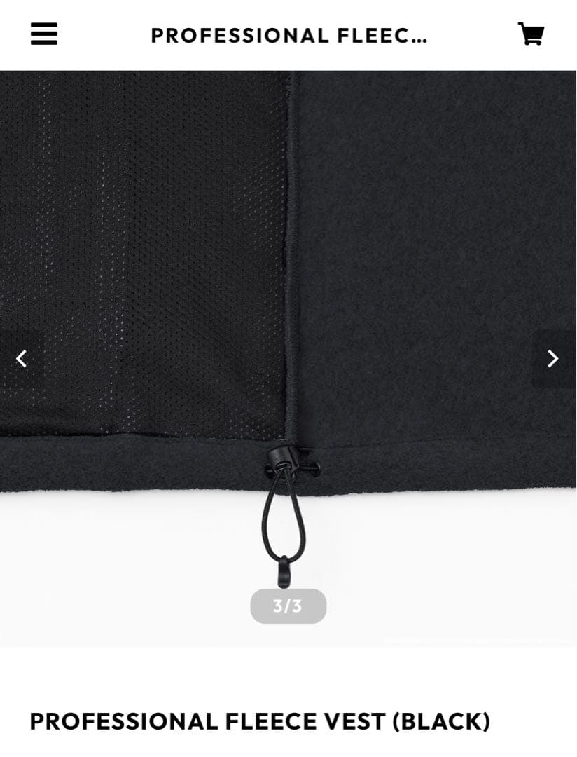 ENNOY PROFESSIONAL FLEECE VEST ブラック　Lサイズ