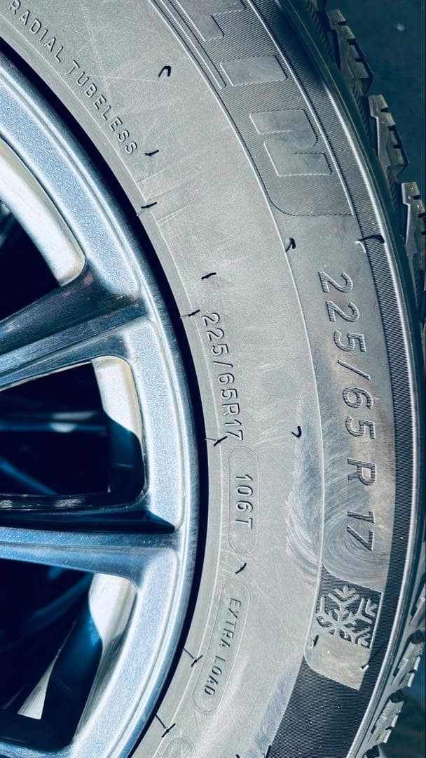 ミシュラン 225/65R17 冬用タイヤセット スタッドレスタイヤ4本