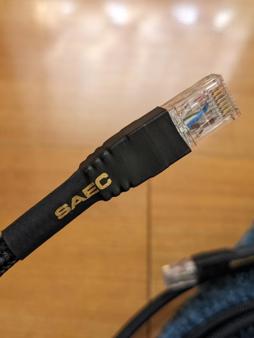 美品 SAEC サエク SLA-500 オーディオ用高品質LANケーブル1.8m