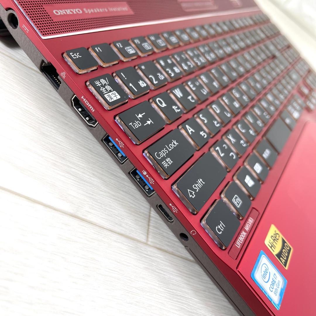 富士通 第8世代 i7 新品SSD512＋HDD メモリ16 ノートパソコン