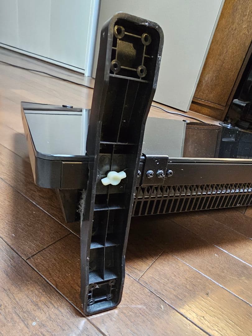 テクノス GP-001(K) ブラック ガラスパネルヒーター 足元電気暖房 黒