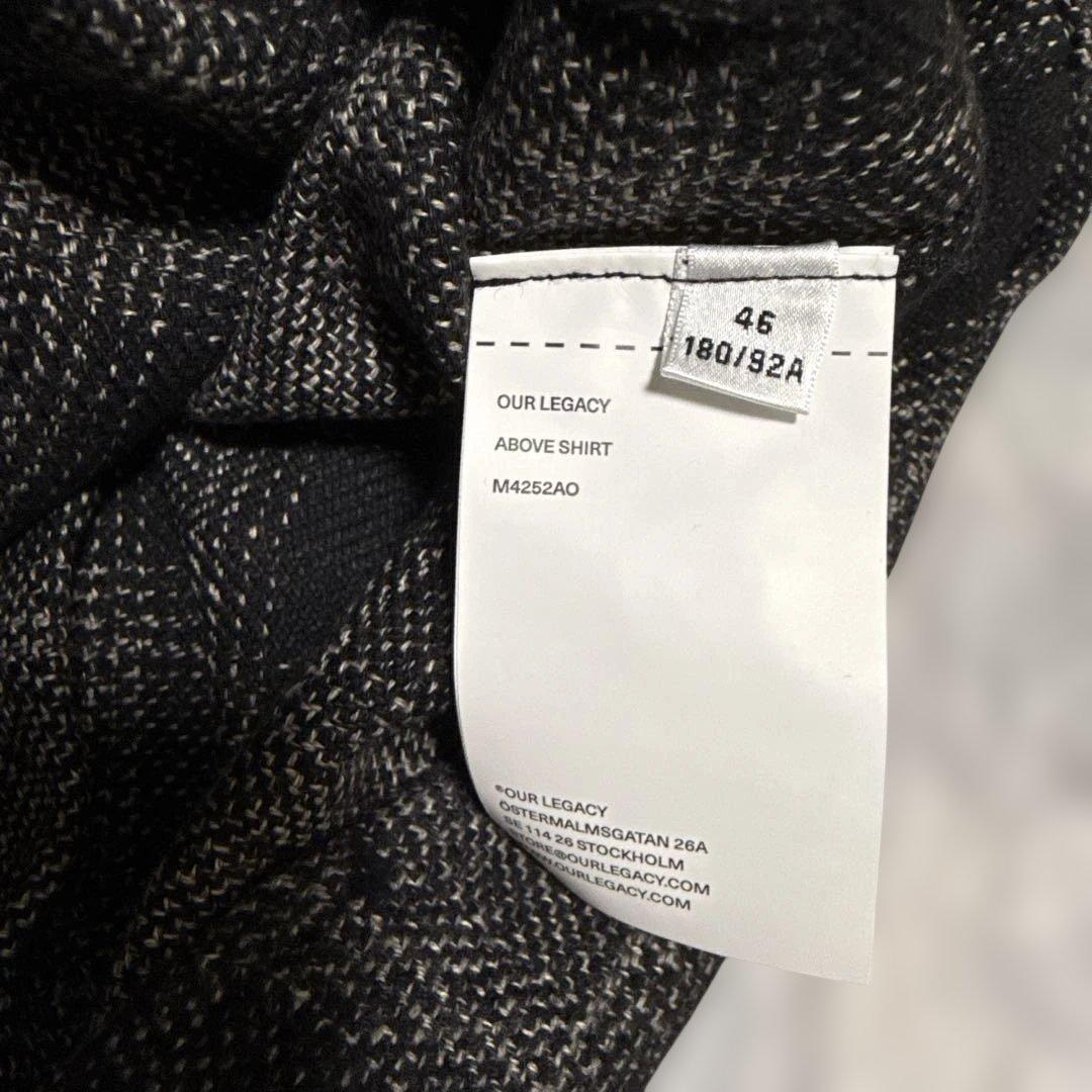 トップス OUR LEGACY ABOVE SHIRT Oakland Low Twist