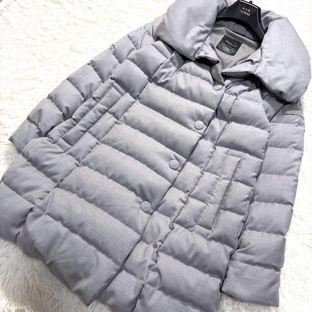 TATRAS MADDALENA Rライン ダウンコート ライトグレー M