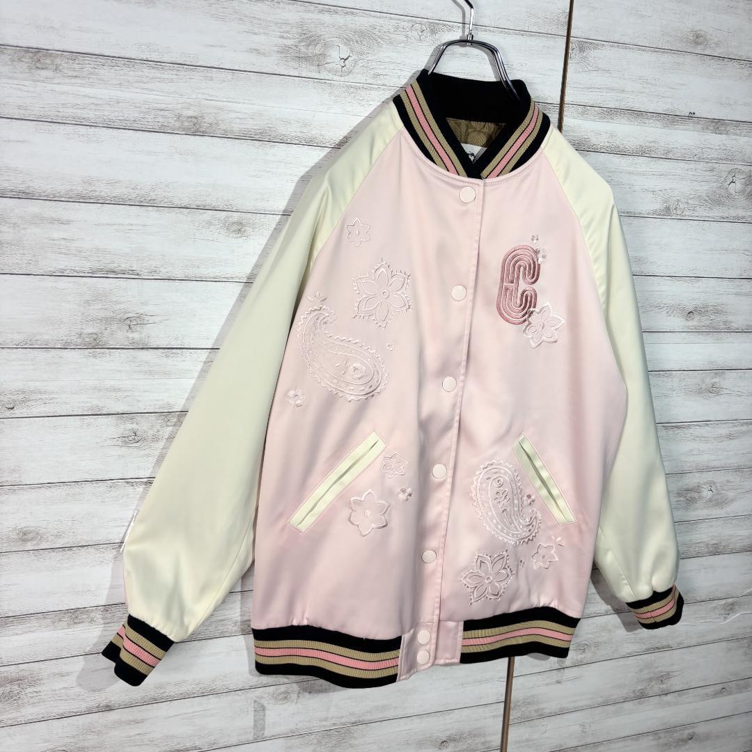 3119 コーチ　COACH　シグネチャー　スカジャン　刺繍ロゴ　ジャケット