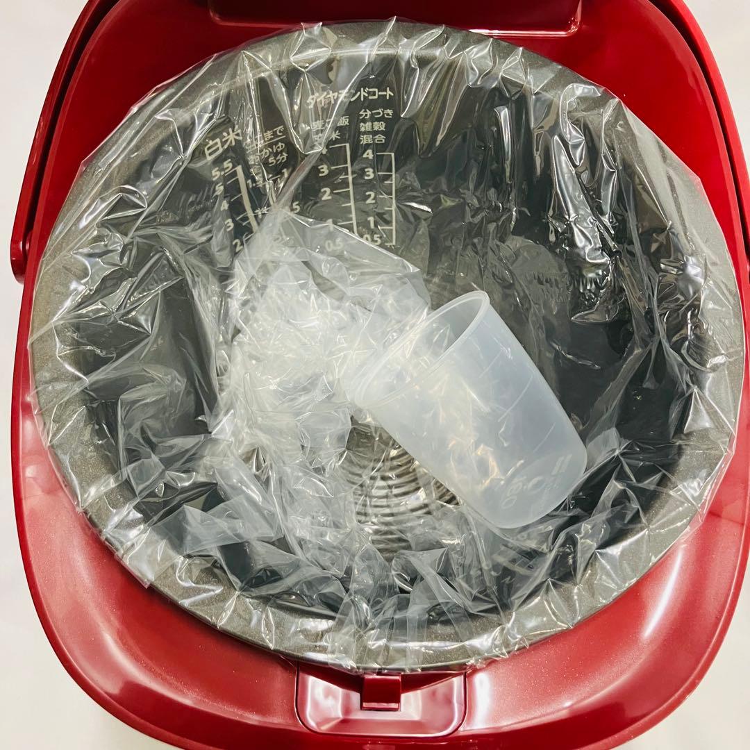 12m86. TOSHIBA RC-10E7VR IH炊飯器 レッド 新品未使用