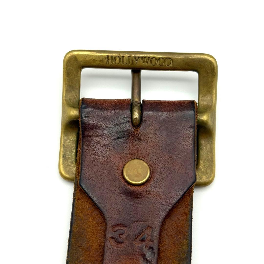 HTC エンドオンリー スターバースト レザーベルト イエローストーン34inc