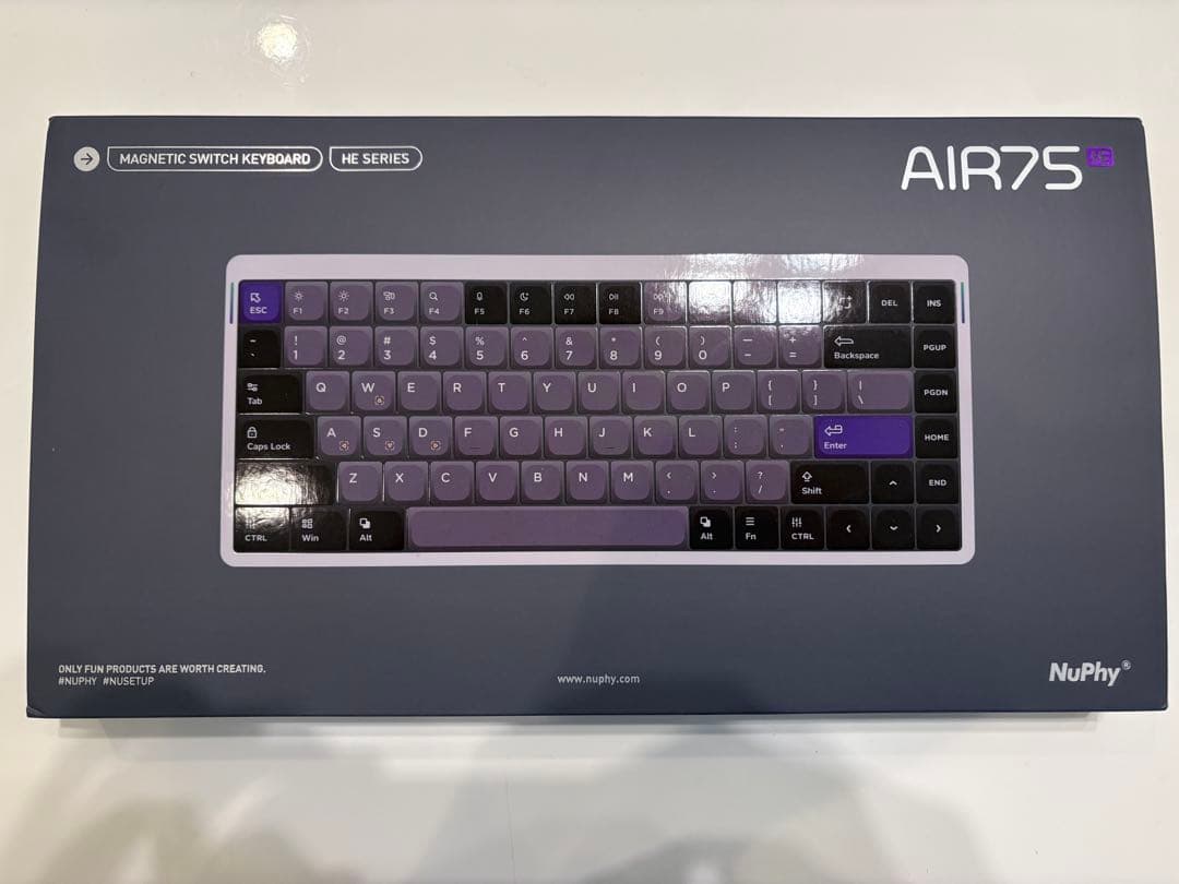 キーボード NuPhy AIR75 HE (Jade Pro) + Oblivion