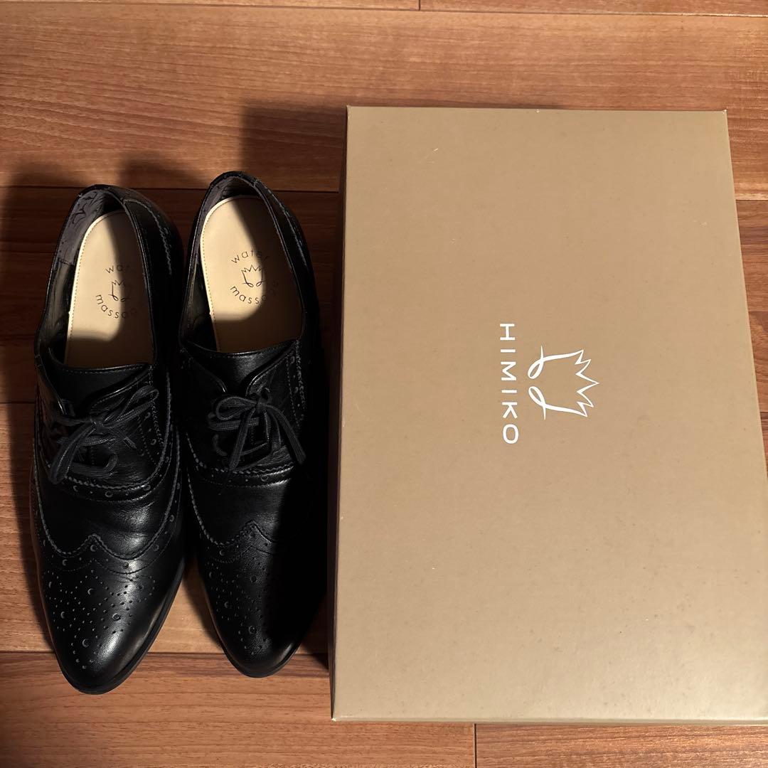 新品未使用HIMIKOレースアップブローグシューズ 24.5cm
