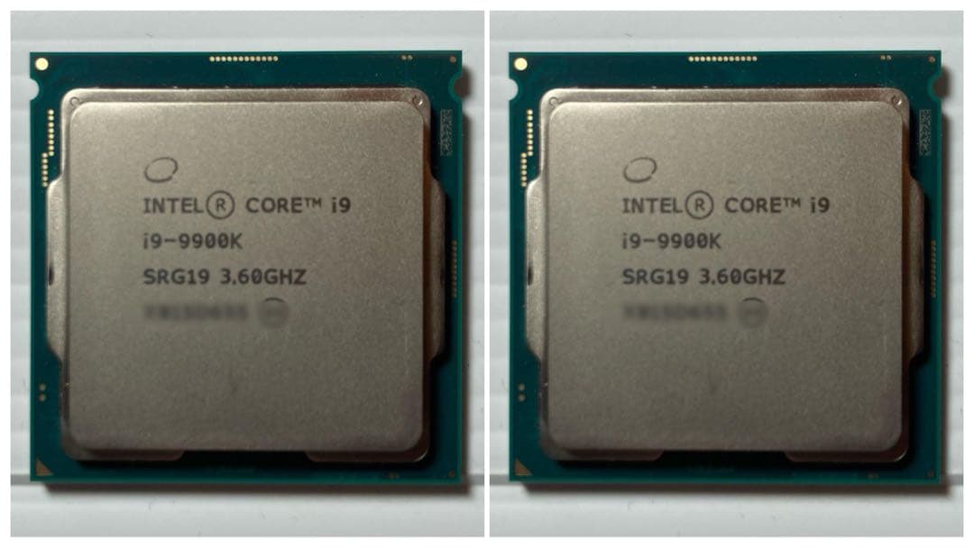 【動作確認済】Intel Core i9-9900K CPU 2点セット