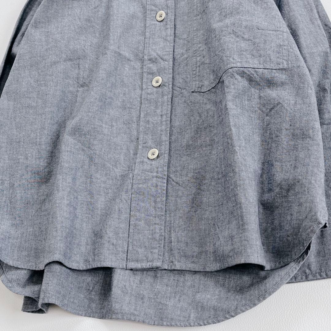 24年モデル✨MHL. バンドカラー　シャツ　コットン　長袖