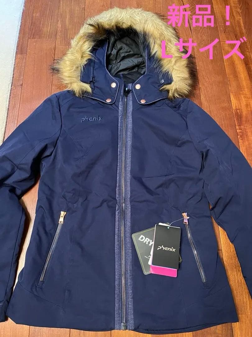 新品未使用 phenix 女性 フェニックス ウェアー上着 紺色 L