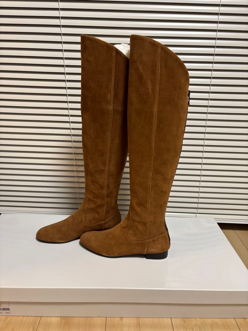 ☆新品、未使用☆ダイアナ　ニーハイスエードブーツ　23.5センチ　キャメル