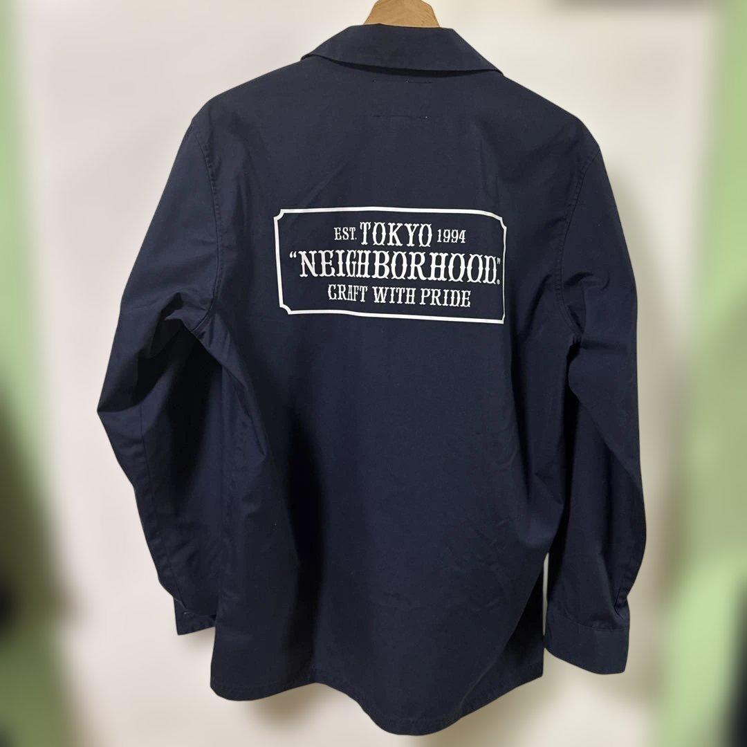 NEIGHBORHOOD ネイビー ワークシャツ Lサイズ
