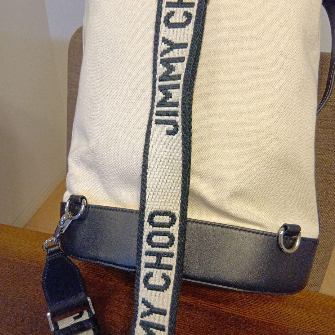 ジミーチュウ エヴァン バックパック リュックサック 巾着式 美品　期間限定値下