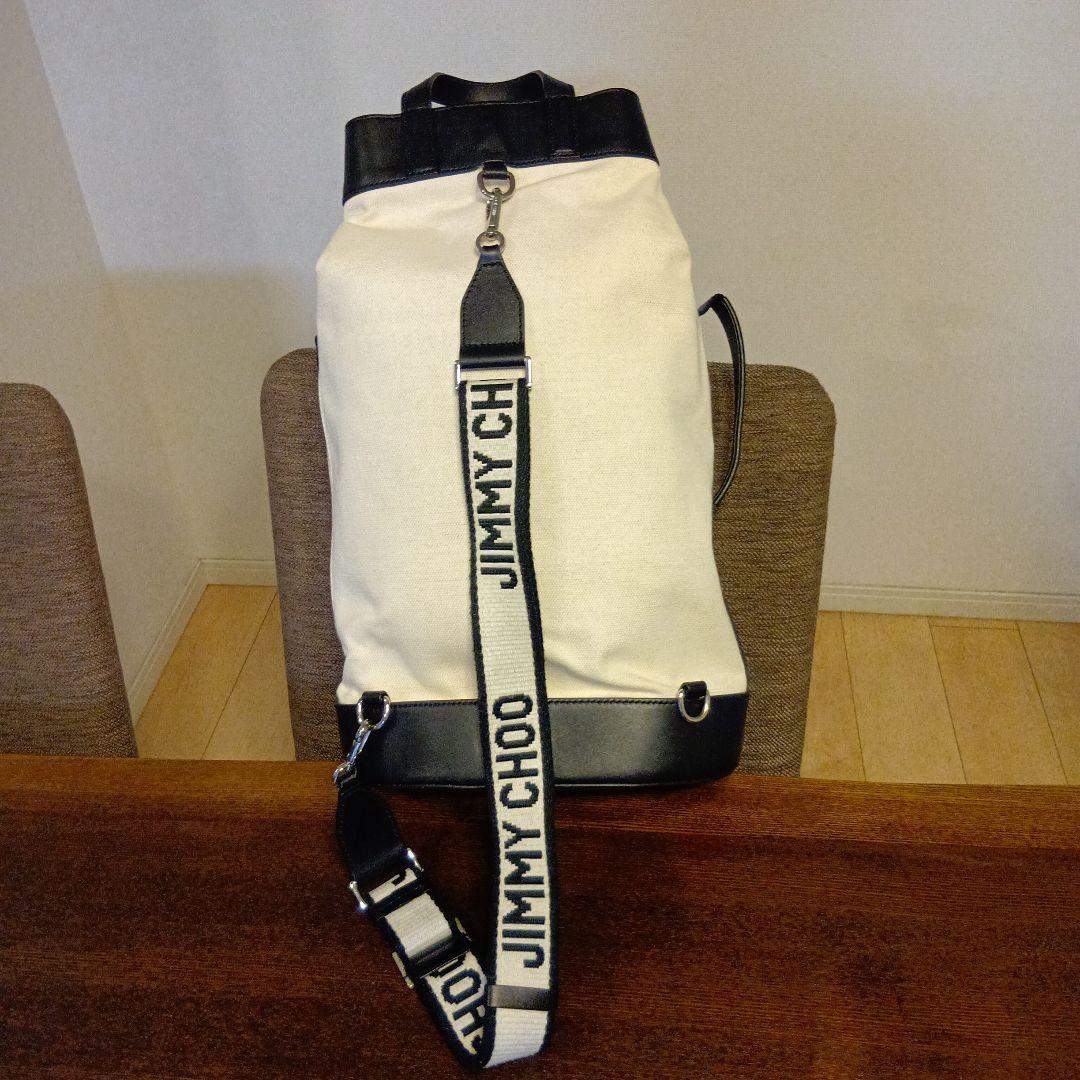 ジミーチュウ エヴァン バックパック リュックサック 巾着式 美品　期間限定値下