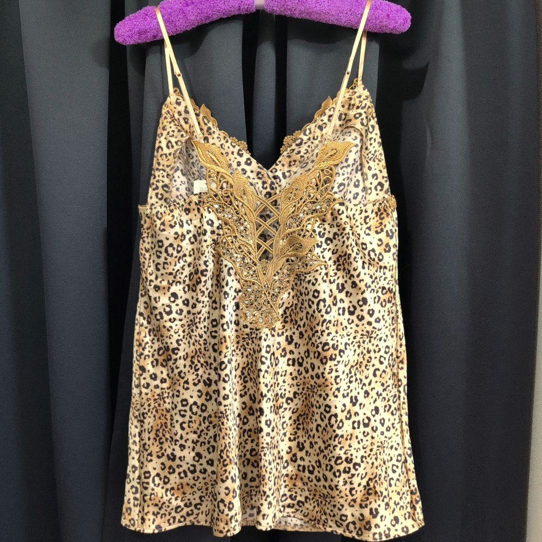 新品　サルート　ヒョウ柄　キャミソールL　レア