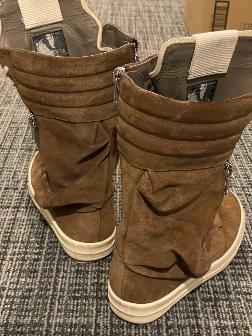 靴 Rick Owens cargo basket Suede Leather 42