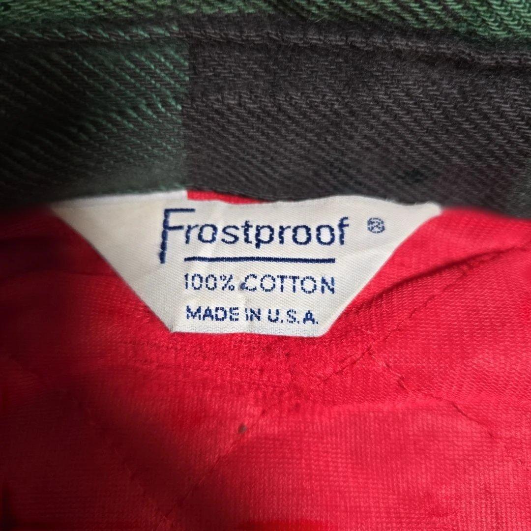 80年代　Frostproof　フロストプルーフ　ネルシャツ　キルティング　古着