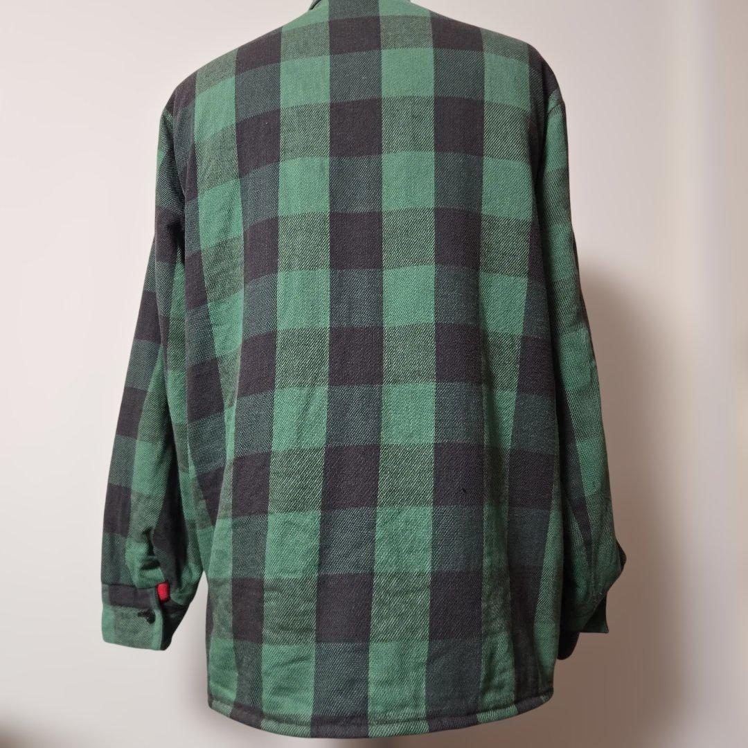 80年代　Frostproof　フロストプルーフ　ネルシャツ　キルティング　古着