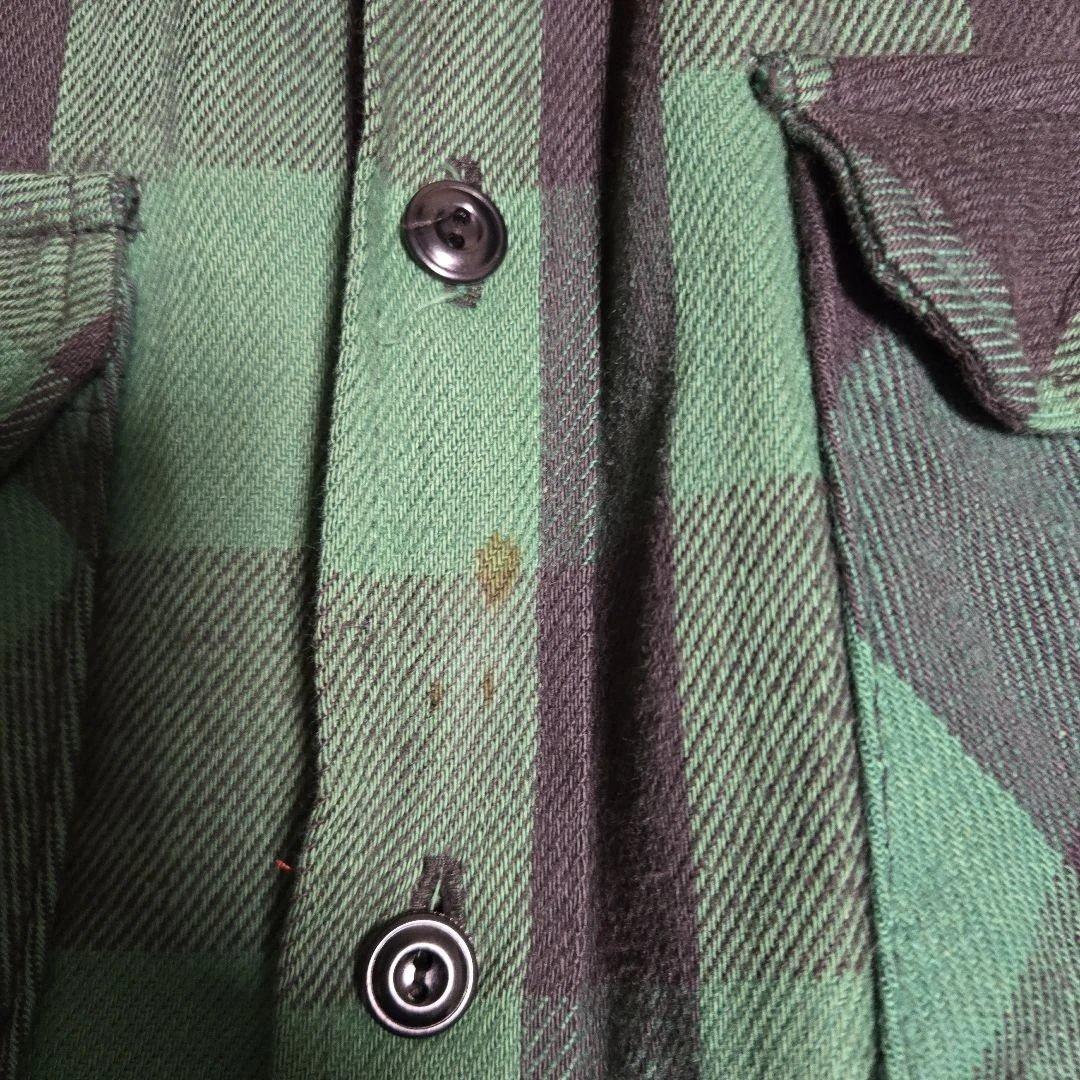 80年代　Frostproof　フロストプルーフ　ネルシャツ　キルティング　古着