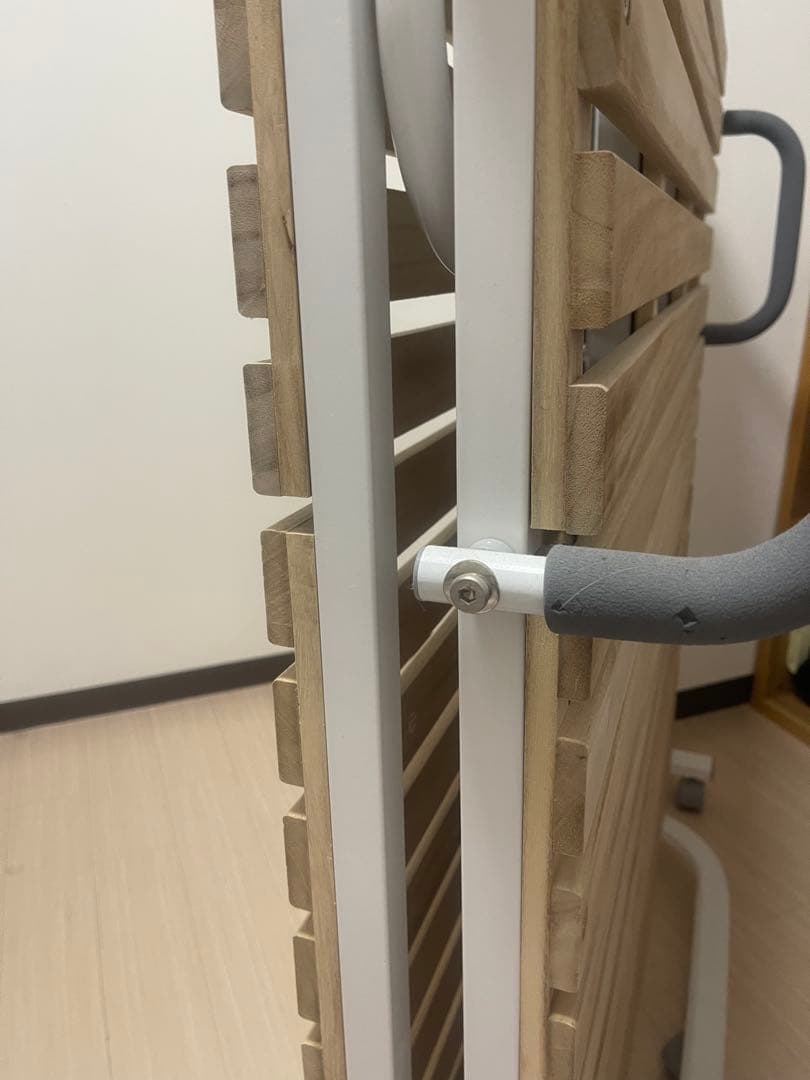 くま ママ　場所を取らず便利！折りたたみベッド シングル 桐無垢材