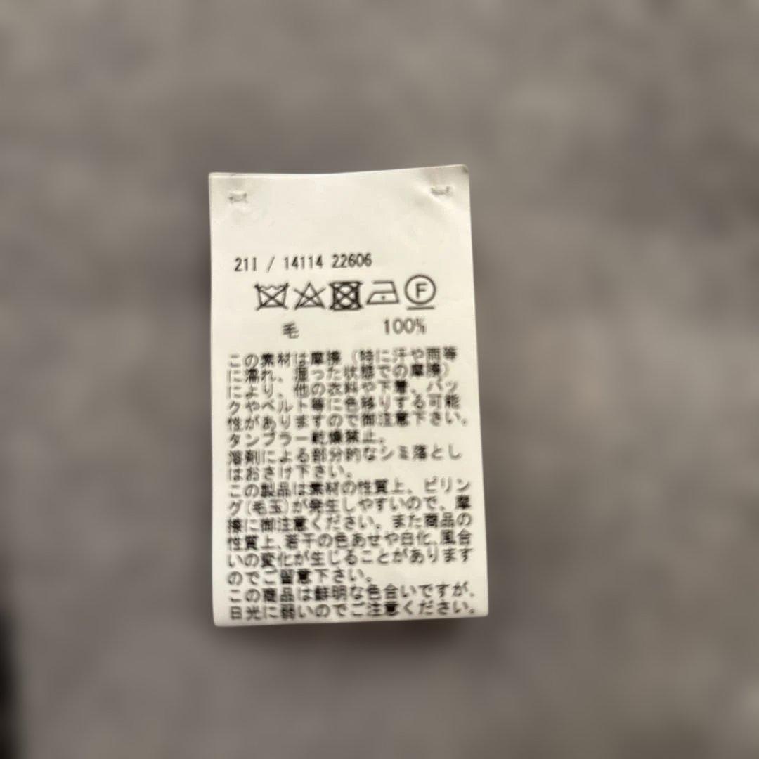 グランサッソ／モックネックニット／ミドルゲージ／ライトグレー／50