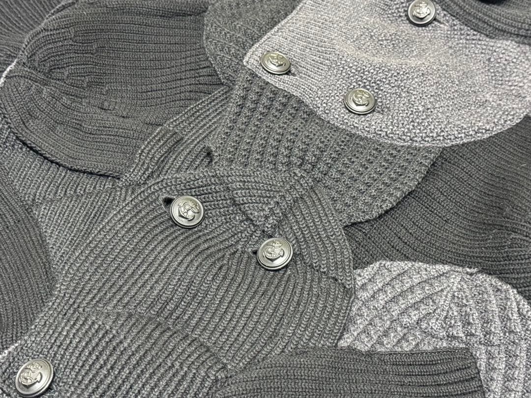 13aw パッチワーク ビーニー ニット セーター 再構築 アーティザナル