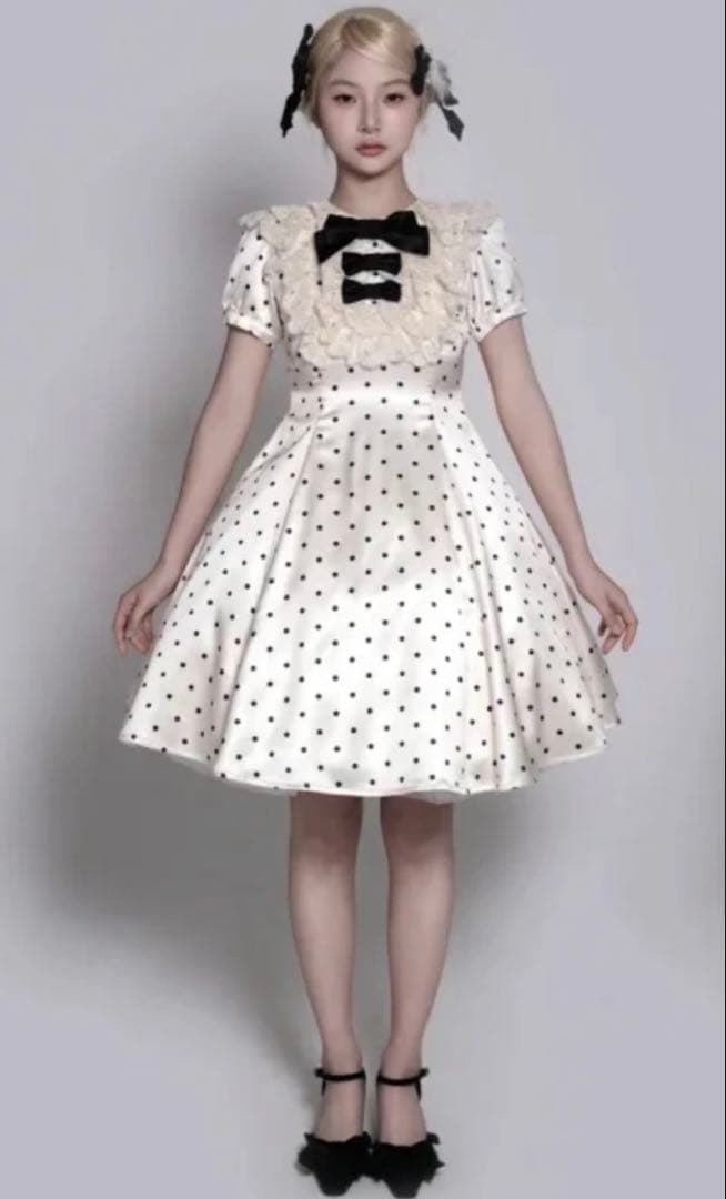 Epetice ドッド柄ワンピース