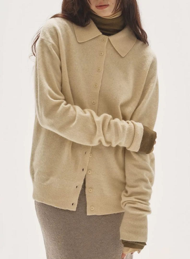 TODAYFUL Raccoon Knit Cardigan クリーム