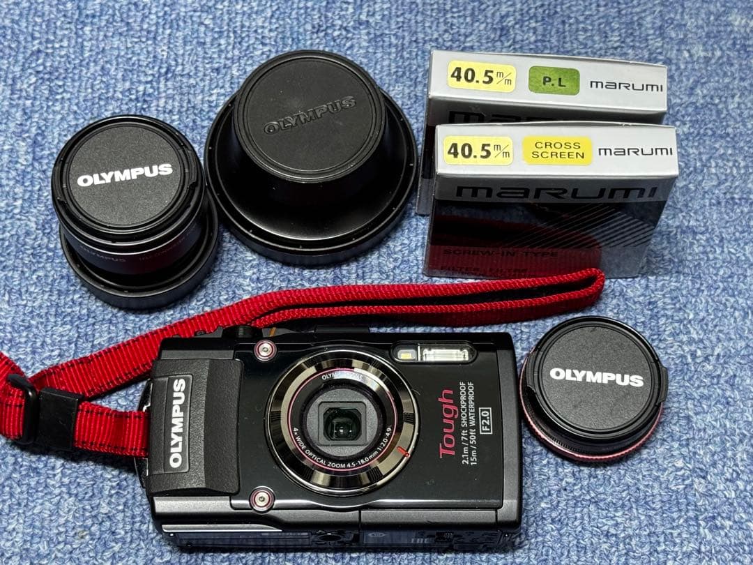 OLYMPUS Tough TG-３デジタルカメラ 望遠・広角レンズ、フィルター