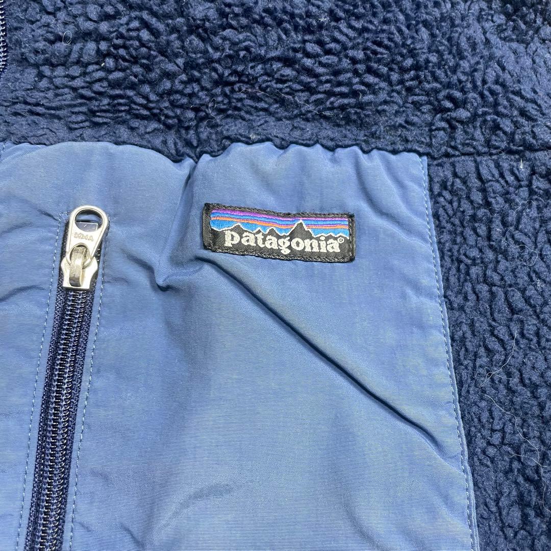 USA製　Patagonia パタゴニア　ネイビー レトロX フリースベスト