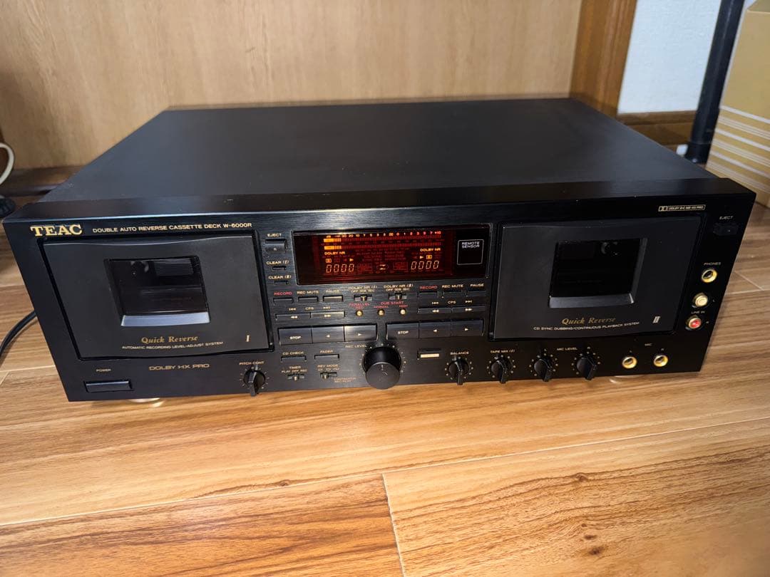 よ*カ様 TEAC ダブル　オートリバース　カセットデッキ　W-6000R 中古