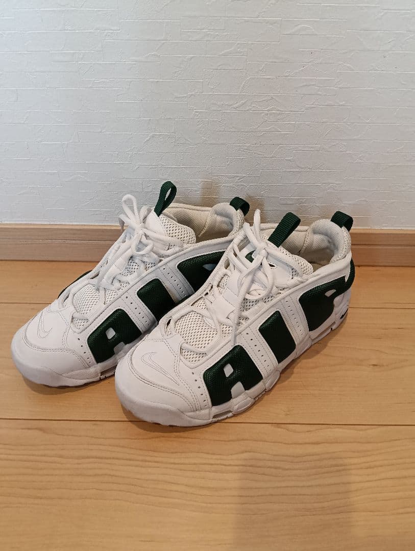 さ*ま様 【美品】ナイキ　エア　モアアップテンポ　ＬＯＷ　グリーン　26cm　モ