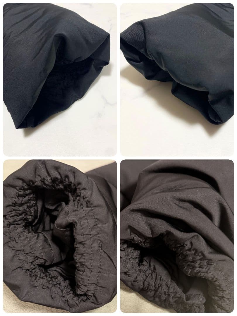 【美品】ノーブル　エステルファイユミドルダウンコート　ボリュームカラー　M　黒色