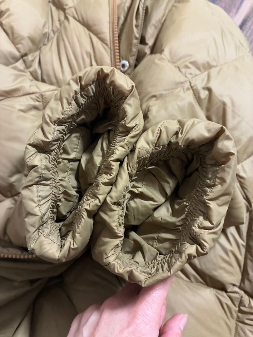 【WEB限定】【TAION/ノーリーズ】別注ダイヤキルトロングダウン　キャメル