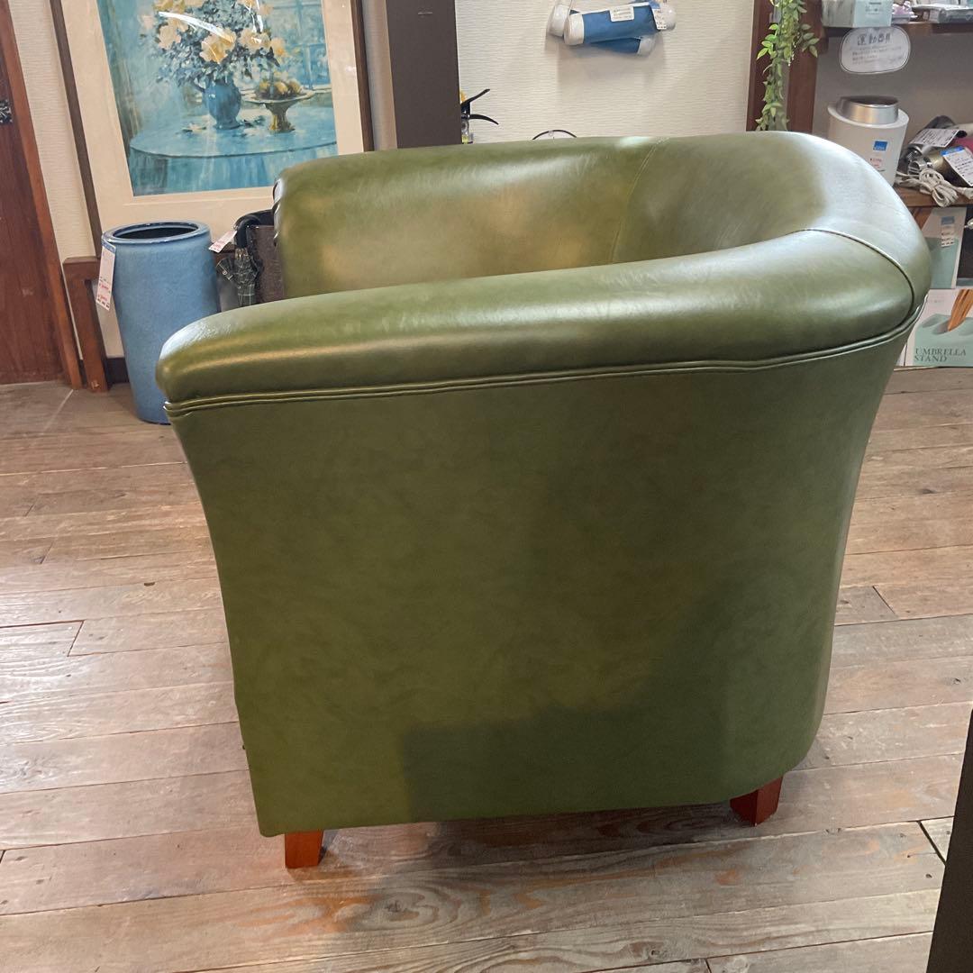 【送料込み】1人掛けソファ　モスグリーン